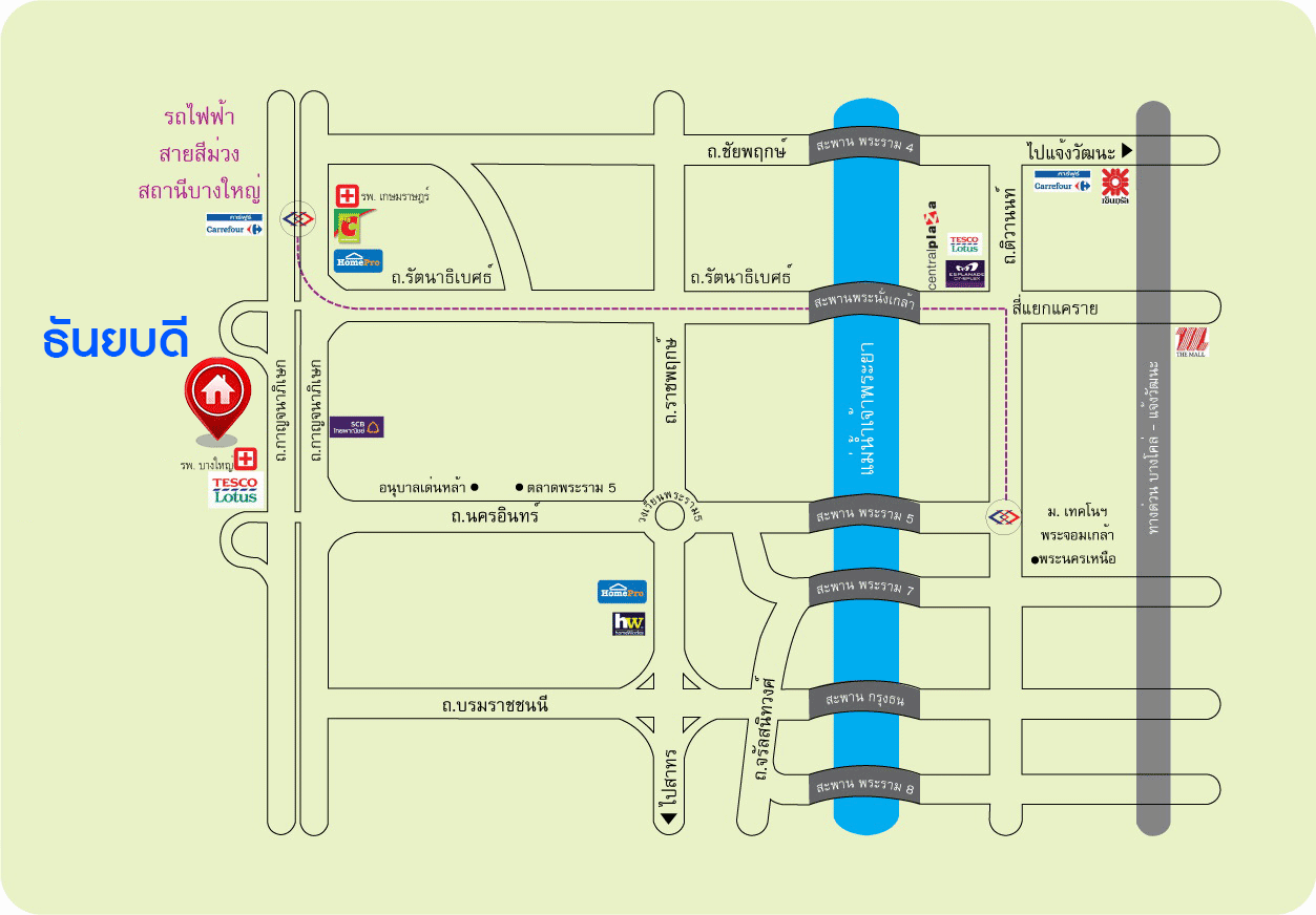 บ้านมือสองตกแต่งใหม่ ม.ธันยบดี บางใหญ่-กาญจนาฯ บ้านเดี่ยวหลังใหญ่ เนื้อที่ 56 ตร.ว. ฟังก์ชัน 4 ห้องนอน 3 ห้องน้ำ จอดรถได้ 2 คันบนทำเลคุณภาพ หน้าโครงการติดถนนกาญจนาฯ ใกล้เซ็นทรัลเวสต์เกต ทางด่วน และรถไฟฟ้าสายสีม่วง "สถานีตลาดบางใหญ่"